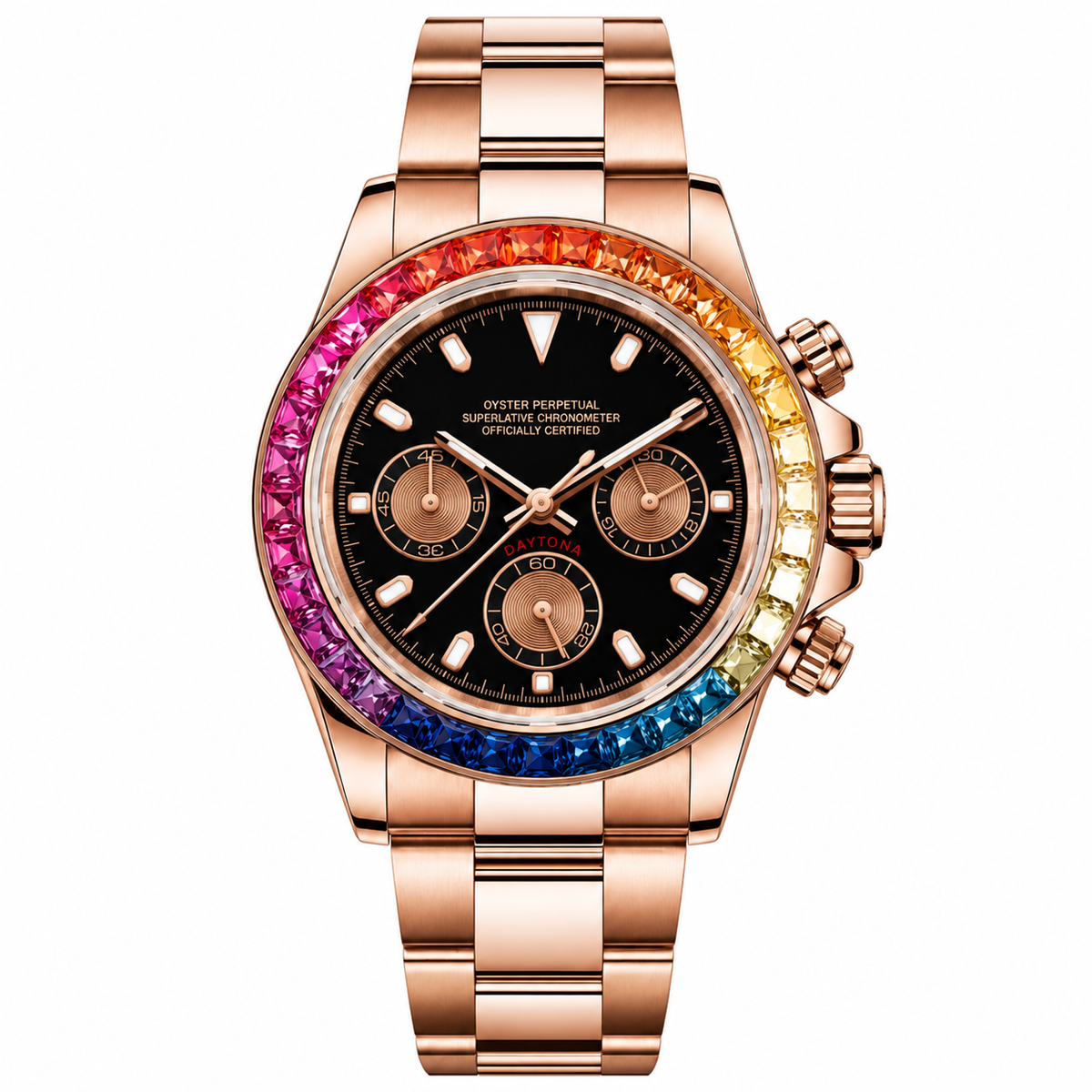 Daytona Rose Gold Rainbow